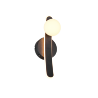 Trio NAPOLI LED wall light | black | IP20 Trio NAPOLI LED wall light | black | IP20