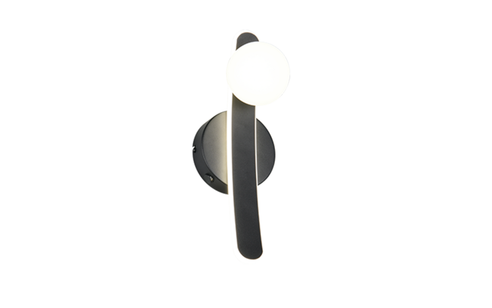 Trio Lighting Trio NAPOLI LED wall light | 1x 10W 1200 lm 4000K | black | IP20 | 34 cm Trio Lighting Trio NAPOLI LED wall light | 1x 10W 1200 lm 4000K | black | IP20 | 34 cm