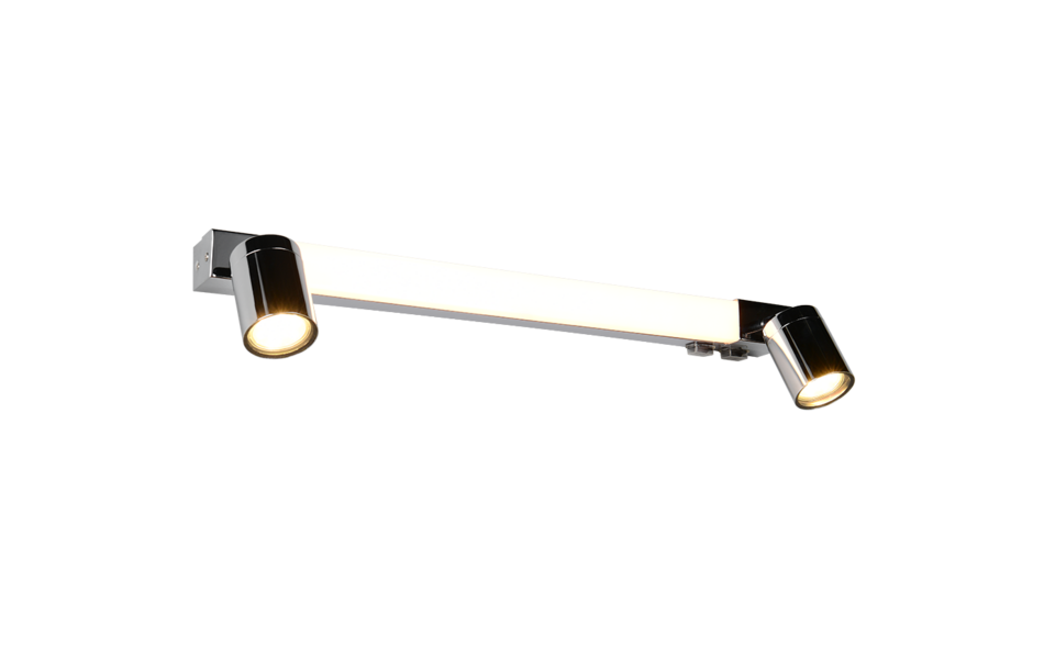 Trio Lighting Trio ENRICO wandlamp | LED | chroom | 60 x 6 cm | IP44 | 1x 6,5W | 620 lm | 2300+3000+4000K | dimbaar Trio Lighting Trio ENRICO wandlamp | LED | chroom | 60 x 6 cm | IP44 | 1x 6,5W | 620 lm | 2300+3000+4000K | dimbaar