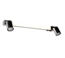Trio Lighting Trio ENRICO wandlamp | LED | chroom | 60 x 6 cm | IP44 | 1x 6,5W | 620 lm | 2300+3000+4000K | dimbaar