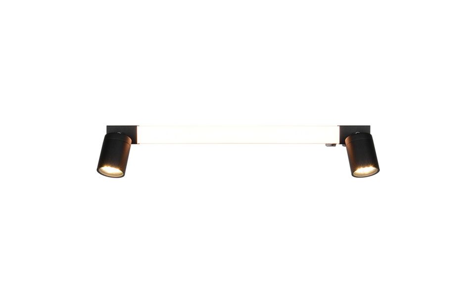 Trio Lighting Trio ENRICO LED wall light | 1x 6W 600 lm 4000K | black | IP20 | 18 cm