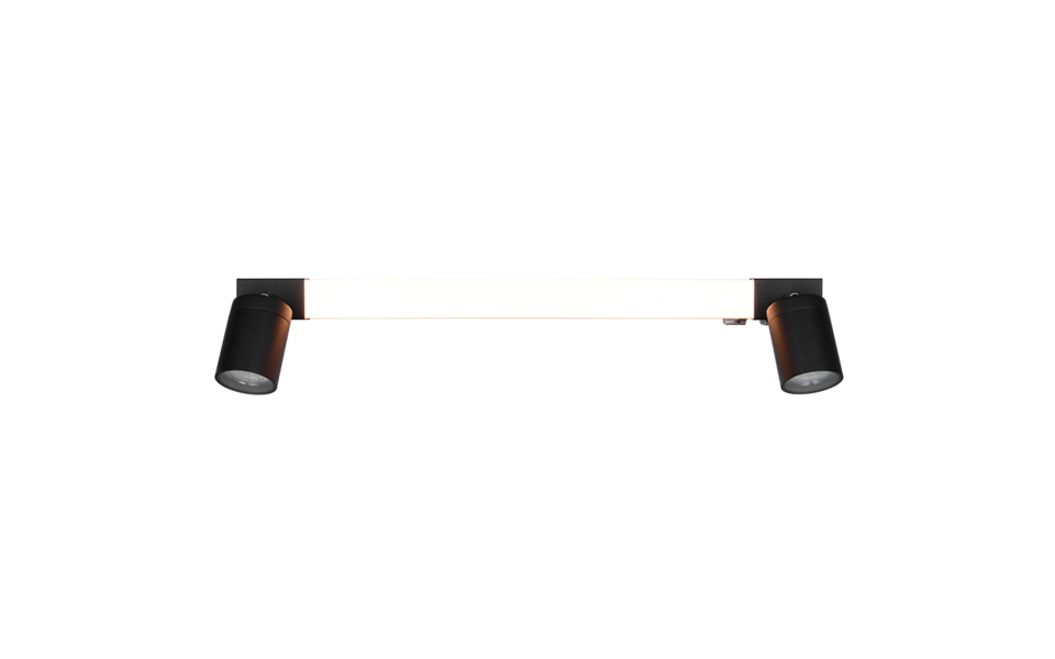 Trio Lighting Trio ENRICO LED wall light | 1x 6W 600 lm 4000K | black | IP20 | 18 cm