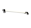 Trio Lighting Trio ENRICO wandlamp | LED | chroom | 90 x 6 cm | IP44 | 1x 9W | 1200 lm | 2300+3000+4000K | dimbaar