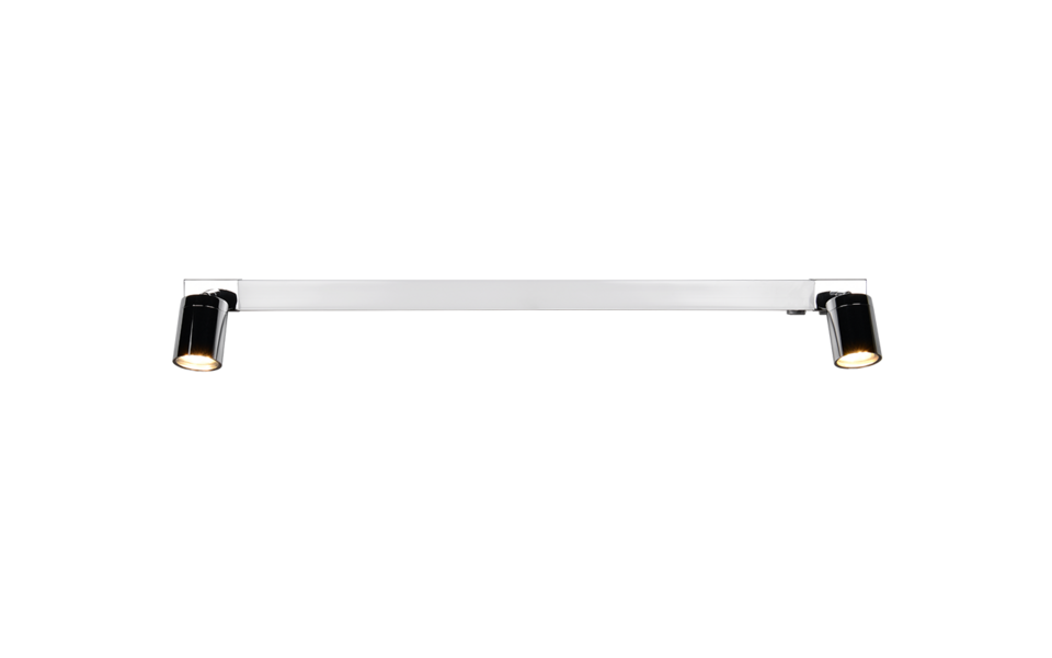 Trio Lighting Trio ENRICO wandlamp | LED | chroom | 90 x 6 cm | IP44 | 1x 9W | 1200 lm | 2300+3000+4000K | dimbaar