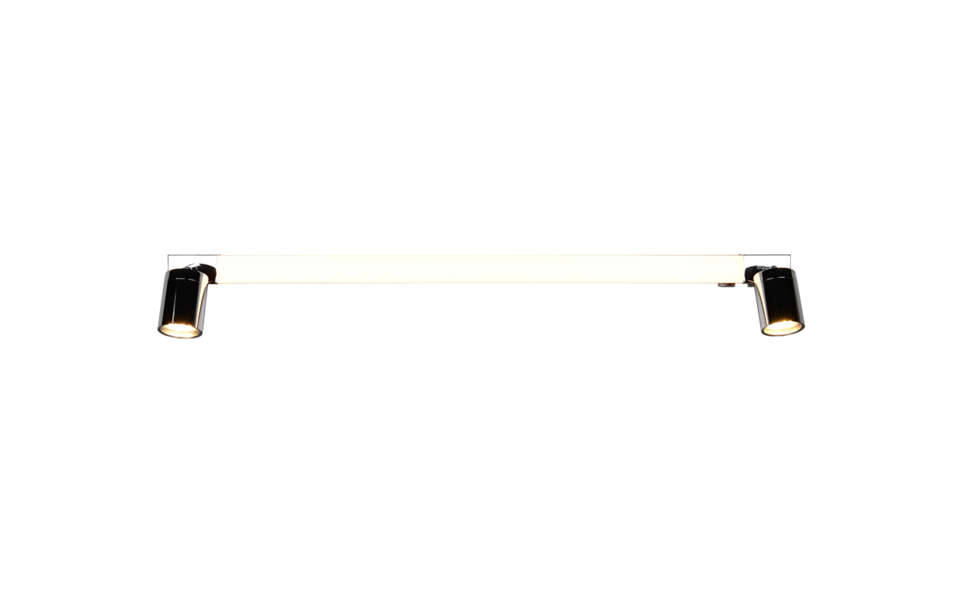 Trio Lighting Trio ENRICO wandlamp | LED | chroom | 90 x 6 cm | IP44 | 1x 9W | 1200 lm | 2300+3000+4000K | dimbaar