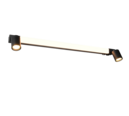 Trio Lighting Trio ENRICO wandlamp | LED | mat zwart | 90 x 6 cm | IP44 | 1x 9W | 1200 lm | 2300+3000+4000K | dimbaar