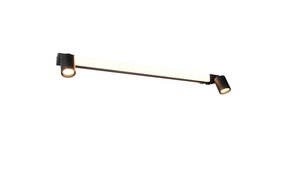 Trio Lighting Trio ENRICO LED wall light | 1x 10W 1000 lm 4000K | black | IP20 | 18 cm Trio Lighting Trio ENRICO LED wall light | 1x 10W 1000 lm 4000K | black | IP20 | 18 cm