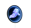 Trio Lighting Trio DUKE wall light | black | Ø 40 cm | IP20 | 3 cm