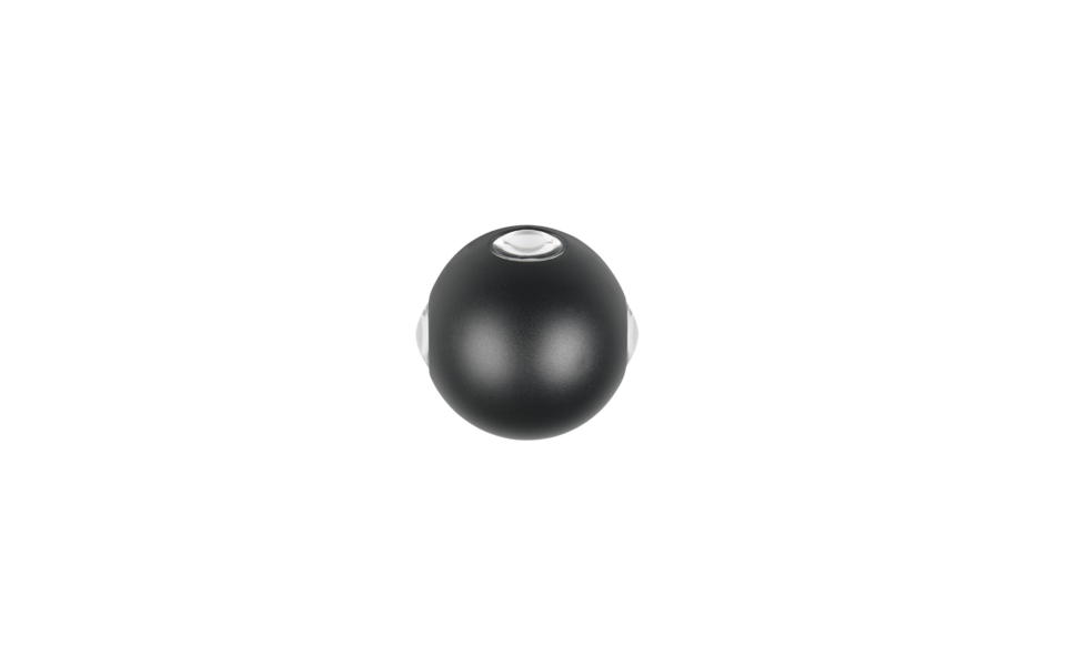 Trio Lighting Trio AVISIO LED wall light | 4x 2W 250 lm 3000K | black | Ø 10.5 cm | IP20