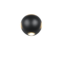 Trio Lighting Trio AVISIO LED wall light | 4x 2W 250 lm 3000K | black | Ø 10.5 cm | IP20