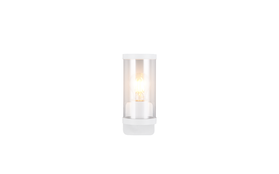 Trio Lighting Trio BONITO wandlamp | E27 Fitting | wit mat | Ø 9,5 cm | IP44 | excl. 1x E27 | max. 28W Trio Lighting Trio BONITO wandlamp | E27 Fitting | wit mat | Ø 9,5 cm | IP44 | excl. 1x E27 | max. 28W