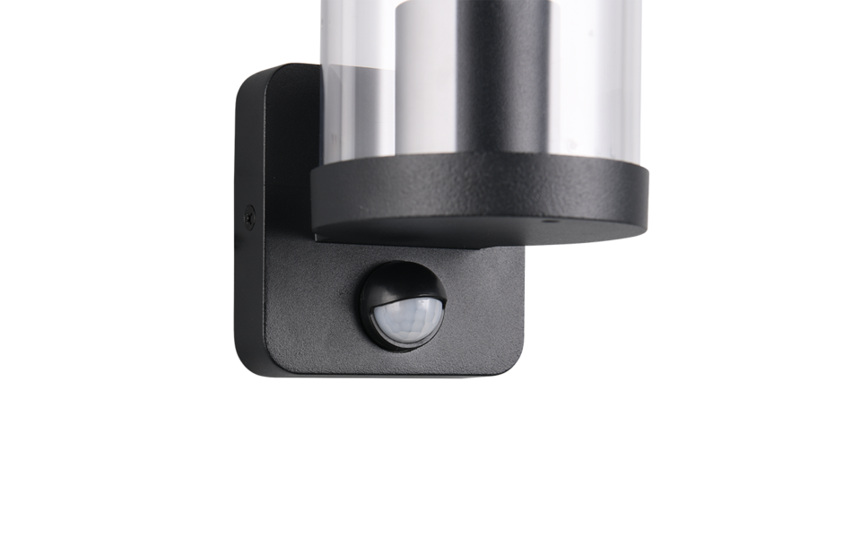Trio Lighting Trio BONITO wandlamp | E27 Fitting | mat zwart | Ø 9,5 cm | IP44 | excl. 1x E27 | max. 28W