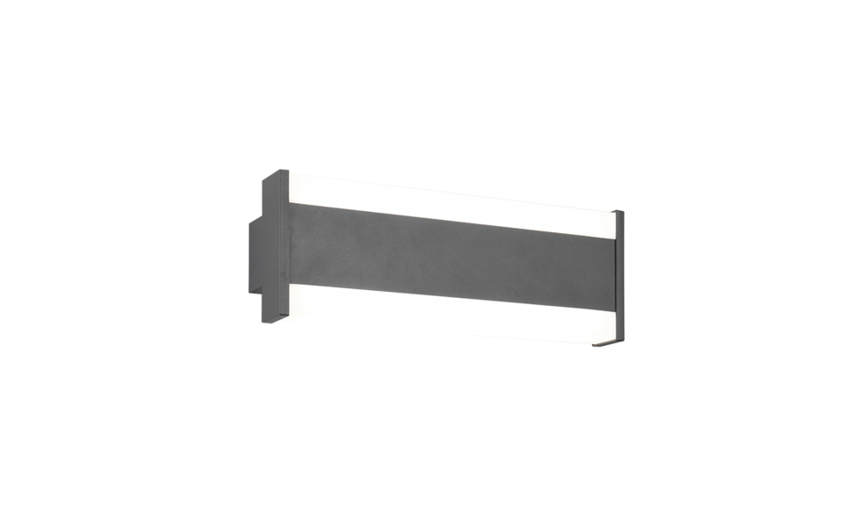 Trio Lighting Trio DAWSON wandlamp | LED | antraciet | 30 x 10,7 cm | IP54 | 1x 7W | 800 lm | 2300+3000+4000K | dimbaar