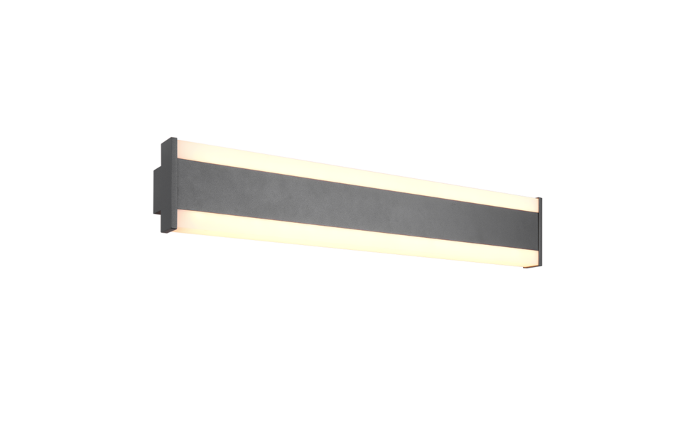 Trio Lighting Trio DAWSON wandlamp | LED | antraciet | 60 x 10,7 cm | IP54 | 1x 8W | 900 lm | 2300+3000+4000K | dimbaar Trio Lighting Trio DAWSON wandlamp | LED | antraciet | 60 x 10,7 cm | IP54 | 1x 8W | 900 lm | 2300+3000+4000K | dimbaar