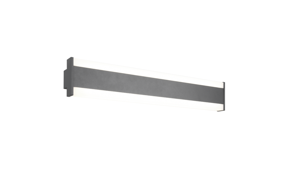 Trio Lighting Trio DAWSON wandlamp | LED | antraciet | 60 x 10,7 cm | IP54 | 1x 8W | 900 lm | 2300+3000+4000K | dimbaar Trio Lighting Trio DAWSON wandlamp | LED | antraciet | 60 x 10,7 cm | IP54 | 1x 8W | 900 lm | 2300+3000+4000K | dimbaar