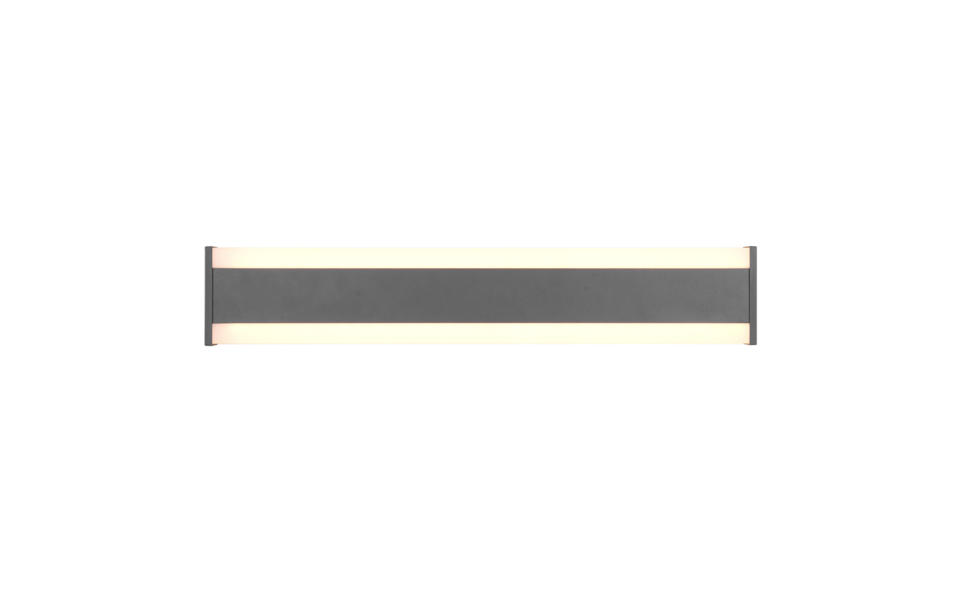 Trio Lighting Trio DAWSON wandlamp | LED | antraciet | 60 x 10,7 cm | IP54 | 1x 8W | 900 lm | 2300+3000+4000K | dimbaar Trio Lighting Trio DAWSON wandlamp | LED | antraciet | 60 x 10,7 cm | IP54 | 1x 8W | 900 lm | 2300+3000+4000K | dimbaar