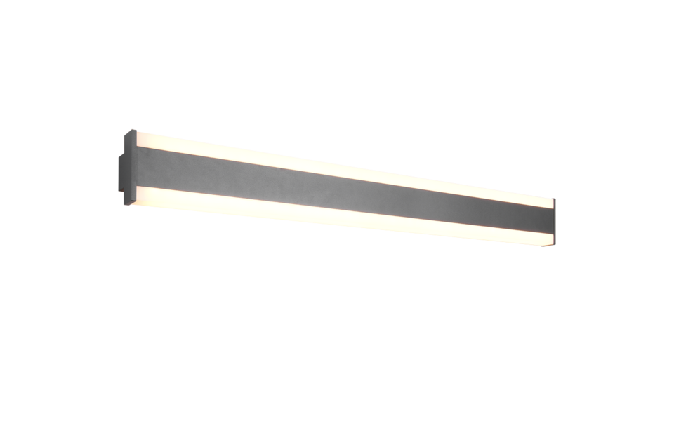 Trio Lighting Trio DAWSON wandlamp | LED | antraciet | 100 x 10,7 cm | IP54 | 1x 11W | 1300 lm | 2300+3000+4000K | dimbaar Trio Lighting Trio DAWSON wandlamp | LED | antraciet | 100 x 10,7 cm | IP54 | 1x 11W | 1300 lm | 2300+3000+4000K | dimbaar