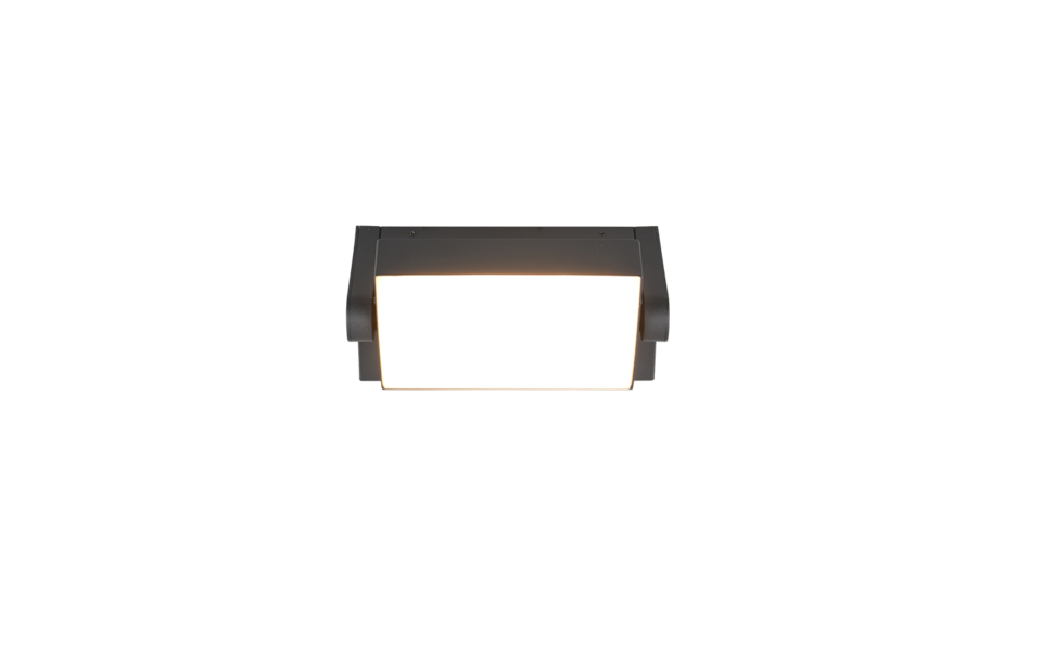 Trio Lighting Trio KANSAS wandlamp | LED | antraciet | 20 x 10 cm | IP54 | 1x 10W | 1000 lm | 3000K | dimbaar Trio Lighting Trio KANSAS wandlamp | LED | antraciet | 20 x 10 cm | IP54 | 1x 10W | 1000 lm | 3000K | dimbaar