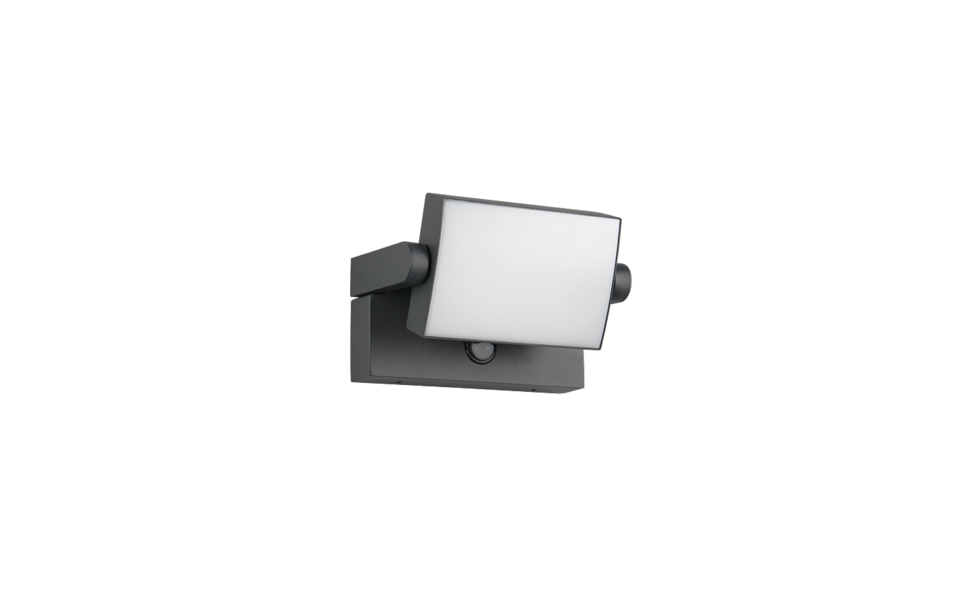 Trio Lighting Trio KANSAS wandlamp | LED | antraciet | 20 x 10 cm | IP54 | 1x 10W | 1000 lm | 3000K | dimbaar Trio Lighting Trio KANSAS wandlamp | LED | antraciet | 20 x 10 cm | IP54 | 1x 10W | 1000 lm | 3000K | dimbaar
