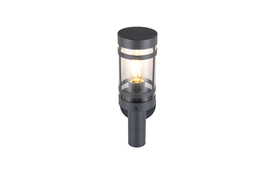 Trio Lighting Trio PALOMA wandlamp | E27 Fitting | antraciet | 11 x 32 cm | IP44 | excl. 1x E27 | max. 28W