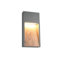 Trio SALMON wandlamp | LED | houtimitatie | 16,5x33 cm | uitv. 1 Trio SALMON wandlamp | LED | houtimitatie | 16,5x33 cm | uitv. 1