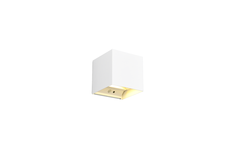 Trio Lighting Trio TALENT wandlamp | LED | wit mat | 10 x 10 cm | IP44 | 2x 0,5W | 50 lm | 3000K | niet dimbaar