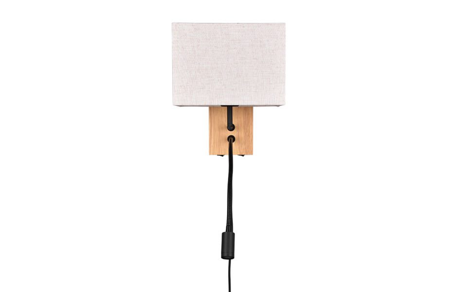 Trio Lighting Trio NILAM wandlamp | LED | E27 Fitting | natuurlijke afwerking met wit | 25 x 30 cm | IP20 | excl. 1x E27 | 1x 3,1W | 310 lm | 3000K Trio Lighting Trio NILAM wandlamp | LED | E27 Fitting | natuurlijke afwerking met wit | 25 x 30 cm | IP20 | excl. 1x E27 | 1x 3,1W | 310 lm | 3000K