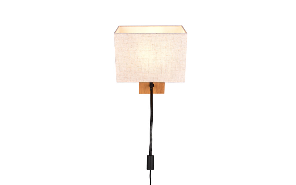 Trio Lighting Trio NILAM wandlamp | LED | E27 Fitting | natuurlijke afwerking met wit | 25 x 30 cm | IP20 | excl. 1x E27 | 1x 3,1W | 310 lm | 3000K Trio Lighting Trio NILAM wandlamp | LED | E27 Fitting | natuurlijke afwerking met wit | 25 x 30 cm | IP20 | excl. 1x E27 | 1x 3,1W | 310 lm | 3000K