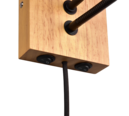 Trio Lighting Trio NILAM wandlamp | LED | E27 Fitting | natuurlijke afwerking met wit | 25 x 30 cm | IP20 | excl. 1x E27 | 1x 3,1W | 310 lm | 3000K