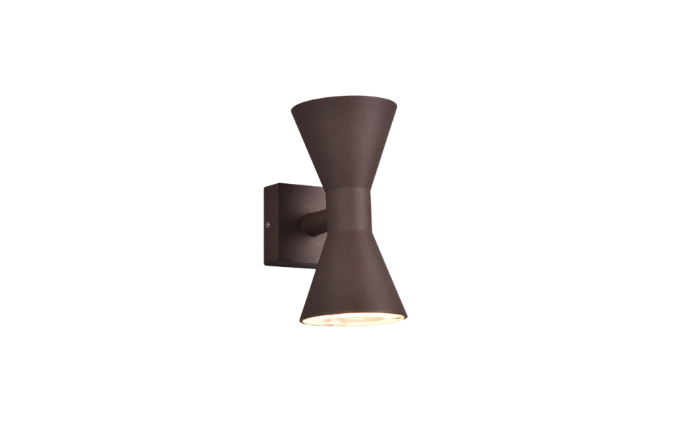 Trio Lighting Trio ARDAS wandlamp | GU10 Fitting | roestkleur | 10 x 20 cm | IP44 | excl. 2x GU10 | max. 10W Trio Lighting Trio ARDAS wandlamp | GU10 Fitting | roestkleur | 10 x 20 cm | IP44 | excl. 2x GU10 | max. 10W