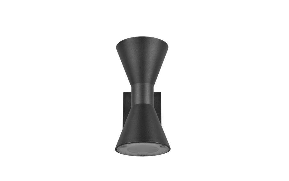 Trio Lighting Trio ARDAS wall light | 2x GU10 | black | 20 cm