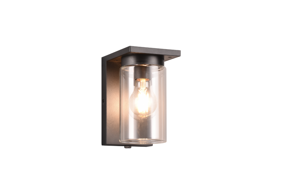 Trio Lighting Trio ARDILA wall light | 1x E27 max 40W | black | 19 cm