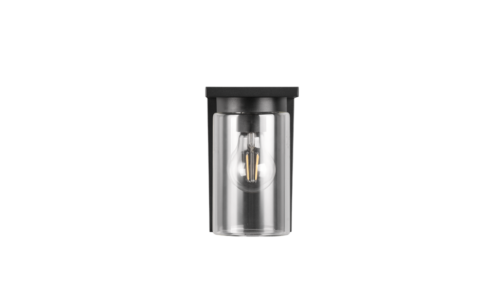 Trio Lighting Trio ARDILA wall light | 1x E27 max 40W | black | 19 cm