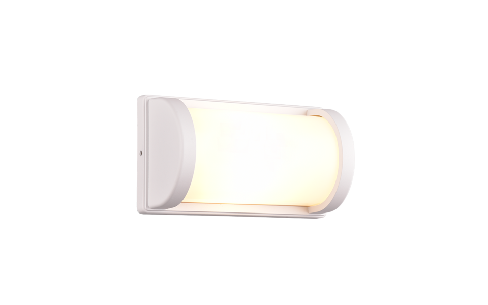 Trio Lighting Trio PUELO wandlamp | E27 Fitting | wit mat met wit | 14,5 x 26,5 cm | IP44 | excl. 1x E27 | max. 10W Trio Lighting Trio PUELO wandlamp | E27 Fitting | wit mat met wit | 14,5 x 26,5 cm | IP44 | excl. 1x E27 | max. 10W
