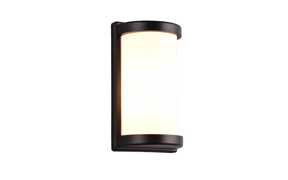 Trio Lighting Trio PUELO wandlamp | E27 Fitting | mat zwart met wit | 14,5 x 26,5 cm | IP44 | excl. 1x E27 | max. 10W
