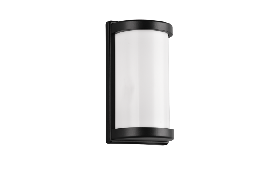 Trio Lighting Trio PUELO wandlamp | E27 Fitting | mat zwart met wit | 14,5 x 26,5 cm | IP44 | excl. 1x E27 | max. 10W