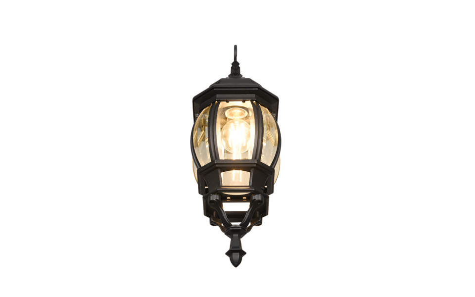 Trio Lighting Trio ELVO wall light | 1x E27 max 60W | black | 16 cm