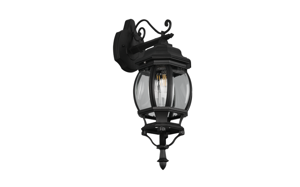 Trio Lighting Trio ELVO wall light | 1x E27 max 60W | black | 16 cm