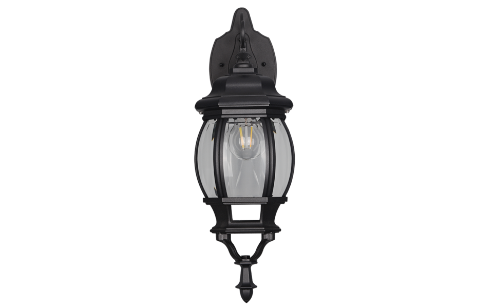Trio Lighting Trio ELVO wall light | 1x E27 max 60W | black | 16 cm