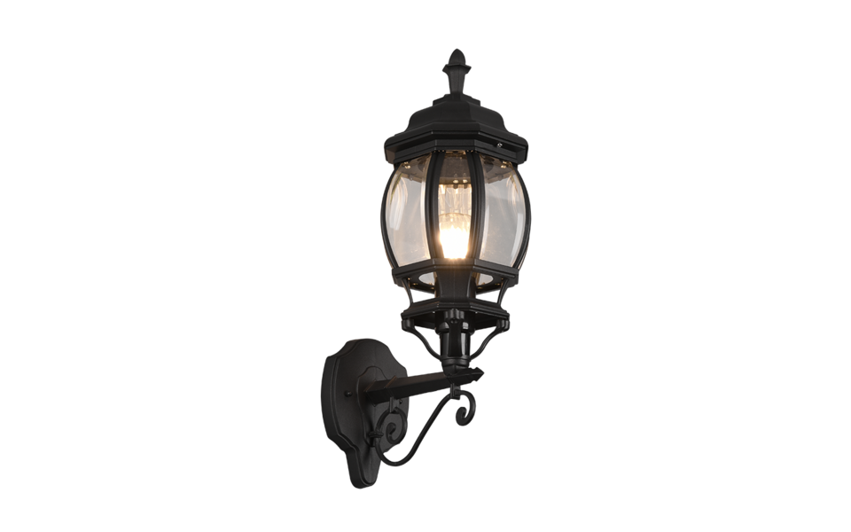 Trio Lighting Trio ELVO wall light | 1x E27 max 60W | black | 16 cm