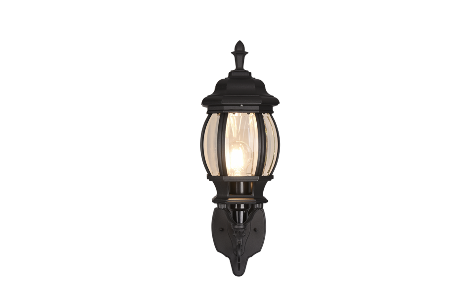 Trio Lighting Trio ELVO wall light | 1x E27 max 60W | black | 16 cm