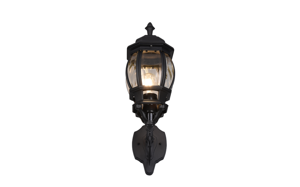 Trio Lighting Trio ELVO wall light | 1x E27 max 60W | black | 16 cm