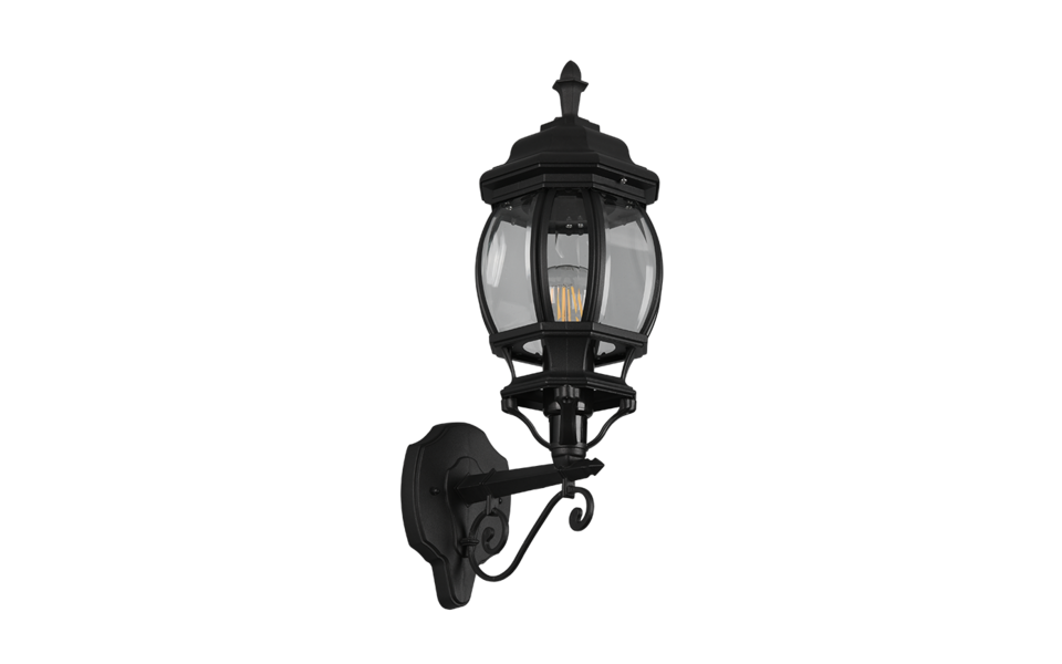 Trio Lighting Trio ELVO wall light | 1x E27 max 60W | black | 16 cm