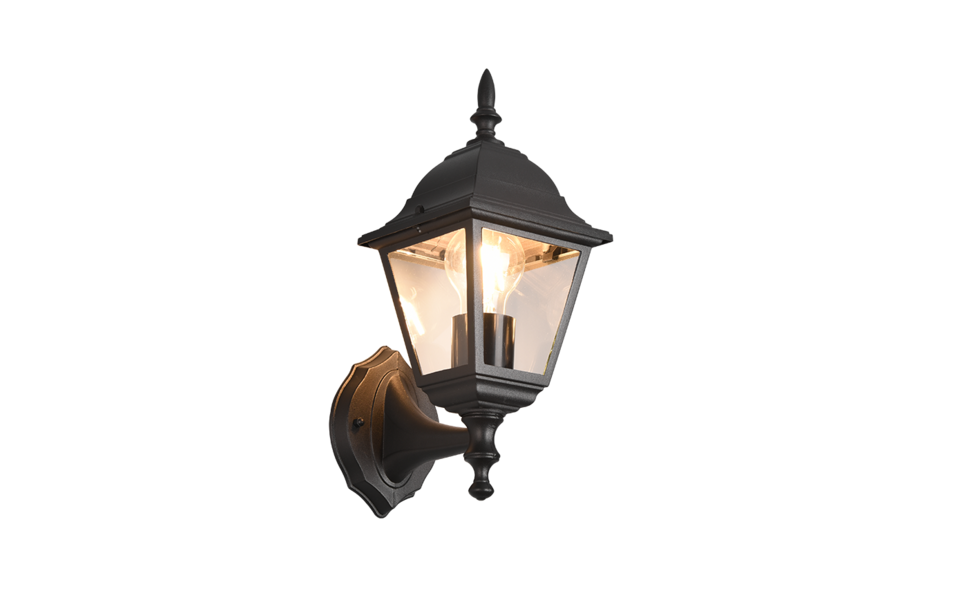 Trio Lighting Trio LIVENZA wall light | 1x E27 max 40W | black | 14 cm Trio Lighting Trio LIVENZA wall light | 1x E27 max 40W | black | 14 cm