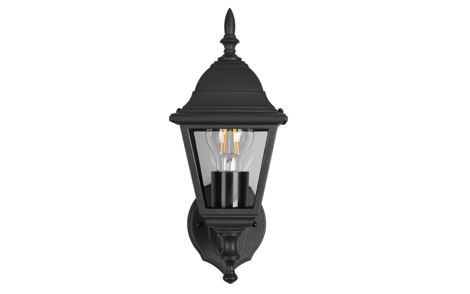 Trio Lighting Trio LIVENZA wandlamp | E27 Fitting | mat zwart | 14 x 19 cm | IP44 | excl. 1x E27 | max. 60W Trio Lighting Trio LIVENZA wandlamp | E27 Fitting | mat zwart | 14 x 19 cm | IP44 | excl. 1x E27 | max. 60W
