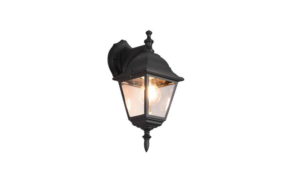 Trio Lighting Trio LIVENZA wall light | 1x E27 max 40W | black | 14 cm