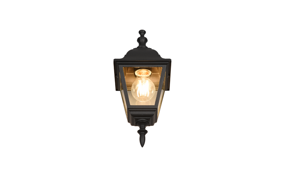 Trio Lighting Trio LIVENZA wall light | 1x E27 max 40W | black | 14 cm
