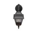 Trio Lighting Trio LIVENZA wandlamp | E27 Fitting | mat zwart met transparant | 14 x 19 cm | IP44 | excl. 1x E27 | max. 60W