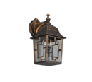Trio Lighting Trio VOLTURNO wandlamp | E27 Fitting | roestkleur antiek | 15 x 19,5 cm | IP44 | excl. 1x E27 | max. 60W