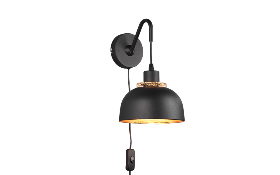 Trio Lighting Trio PUNCH wandlamp | E27 Fitting | mat zwart | 18 x 30 cm | IP20 | excl. 1x E27 | max. 40W Trio Lighting Trio PUNCH wandlamp | E27 Fitting | mat zwart | 18 x 30 cm | IP20 | excl. 1x E27 | max. 40W